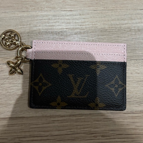 Louis Vuitton Accessories - Louis Vuitton Black and Pink Monogram Card Holder